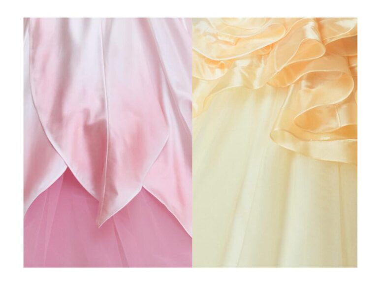 《カラードレス》コレクションにキュートなピンクとイエローのドレスを2点追加。